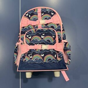 Pottery Barn Kids Rolling Backpack in Rainbow